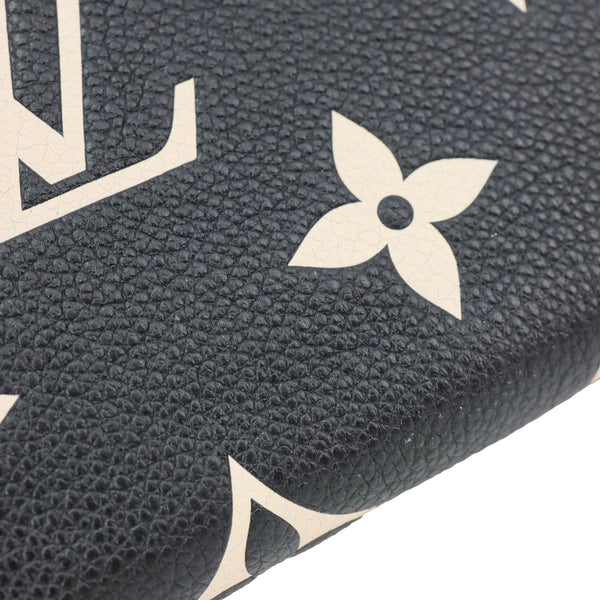 LOUIS VUITTON Monogram Empreinte Leather Zippy Wallet Bicolor