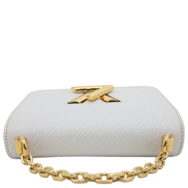 LOUIS VUITTON Twist PM Epi Leather Chain Shoulder Bag White