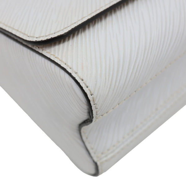LOUIS VUITTON Twist PM Epi Leather Chain Shoulder Bag White