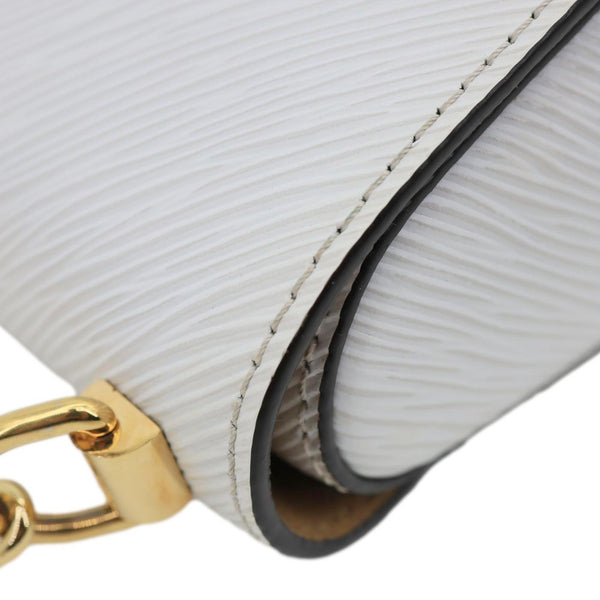 LOUIS VUITTON Twist PM Epi Leather Chain Shoulder Bag White