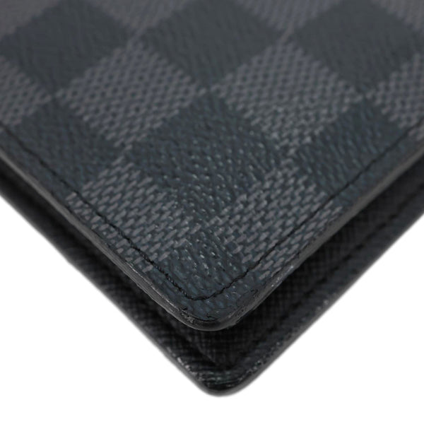 LOUIS VUITTON Brazza Damier Graphite Bifold Wallet Black