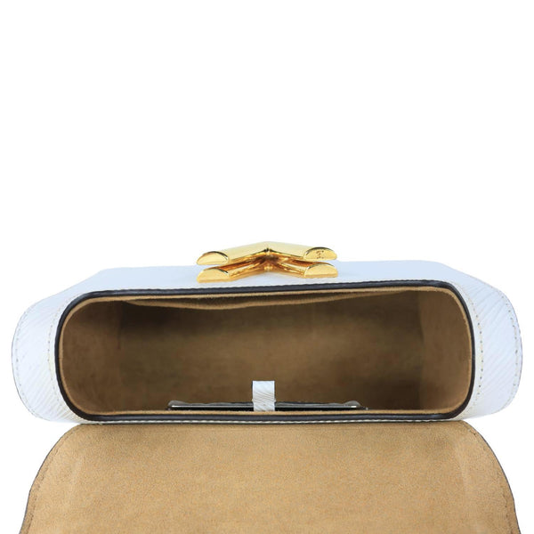 LOUIS VUITTON Twist PM Epi Leather Chain Shoulder Bag White