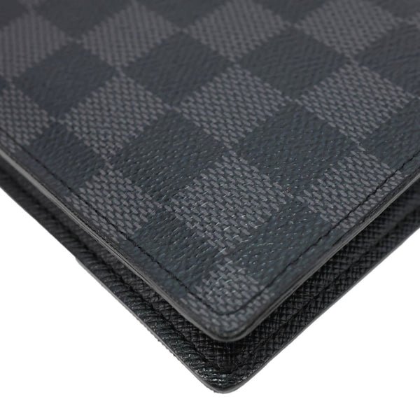 LOUIS VUITTON Brazza Damier Graphite Bifold Wallet Black