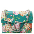 GUCCI Dionysus Medium Blooms Print Leather Shoulder Bag Green 400235