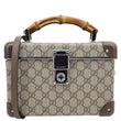GUCCI Globe Trotter GG Supreme Canvas Shoulder Bag Beige