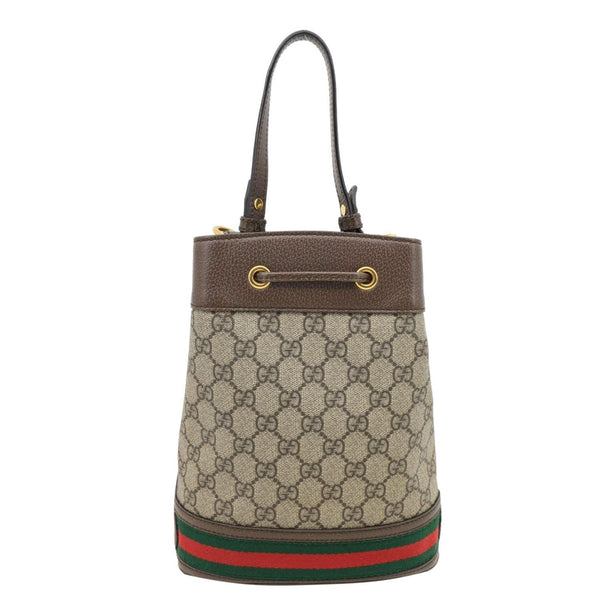 GUCCI Ophidia Small GG Supreme Canvas Bucket Bag Beige 550621