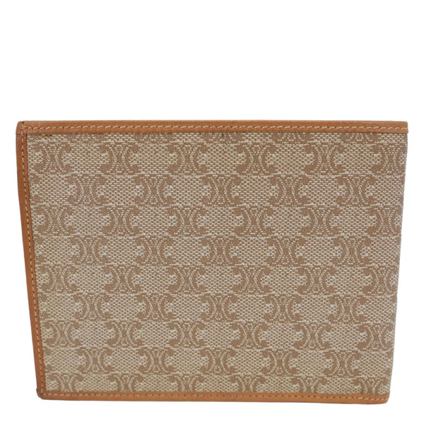 CELINE Vintage Macadam Canvas Bifold Wallet Beige