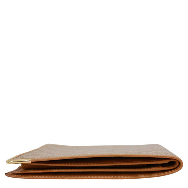 CELINE Vintage Macadam Canvas Bifold Wallet Beige