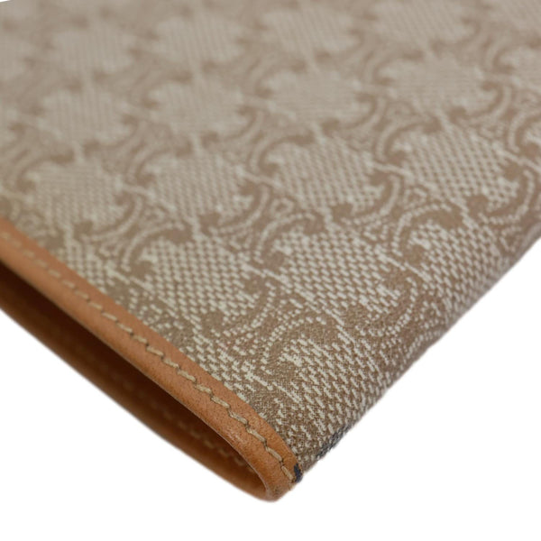 CELINE Vintage Macadam Canvas Bifold Wallet Beige