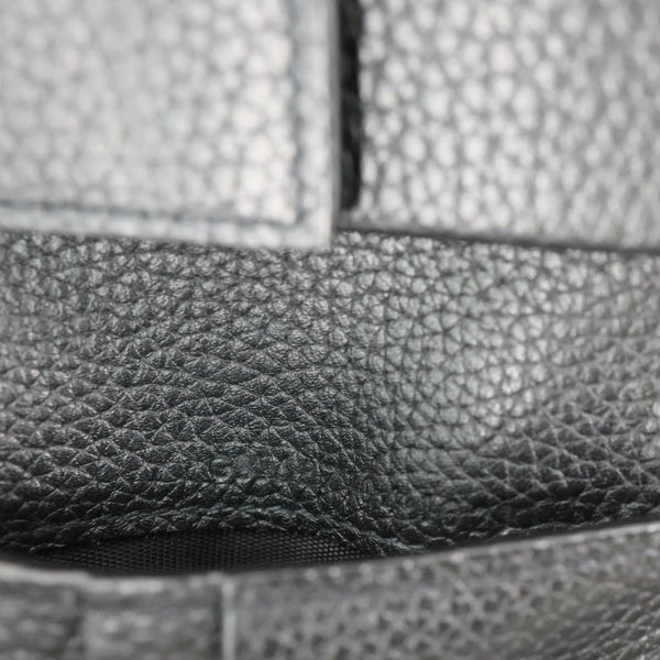 YVES SAINT LAURENT Cassandre Grained Leather Bifold Wallet Black