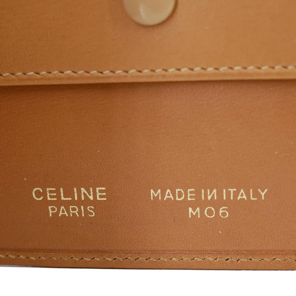 CELINE Vintage Macadam Canvas Bifold Wallet Beige