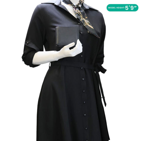 YVES SAINT LAURENT Cassandre Grained Leather Bifold Wallet Black