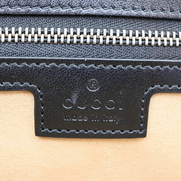 GUCCI GG Marmont Small Matelasse Leather Crossbody Bag Black 443497