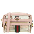 GUCCI Ophidia Mini GG Web Transparent PVC Shoulder Bag Pink 517350
