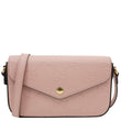 GUCCI Super Mini GG Embossed Leather Shoulder Bag Pink 772794