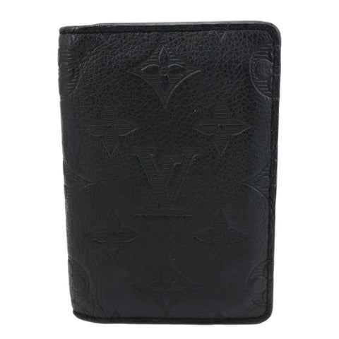 LOUIS VUITTON Monogram Shadow Pocket Organizer Black