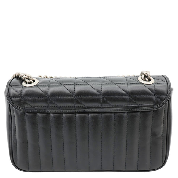 GUCCI GG Marmont Small Matelasse Leather Crossbody Bag Black 443497