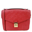 LOUIS VUITTON Metis Pochette Empreinte Leather Crossbody Bag Red
