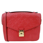 LOUIS VUITTON Metis Pochette Empreinte Leather Crossbody Bag Red