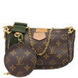 LOUIS VUITTON Multi Pochette Accessoires Monogram Canvas Crossbody Bag Brown