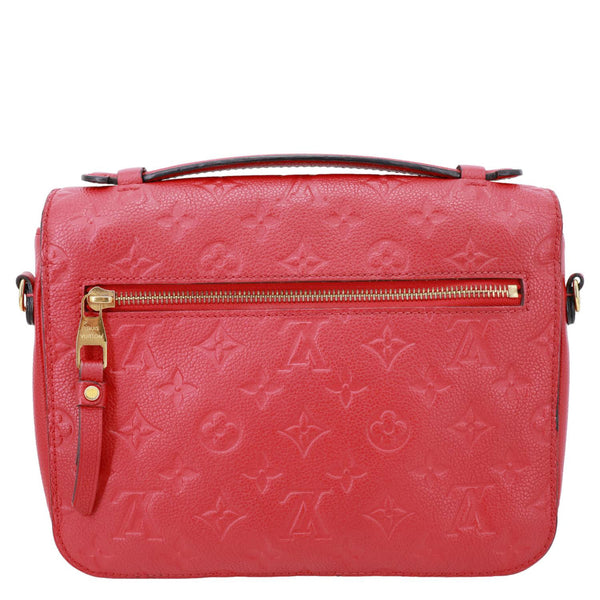LOUIS VUITTON Metis Pochette Empreinte Leather Crossbody Bag Red