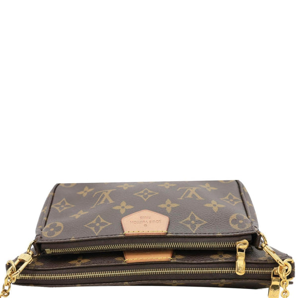 LOUIS VUITTON Multi Pochette Accessoires Monogram Canvas Crossbody Bag Brown