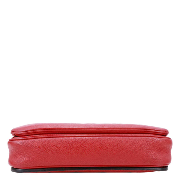 LOUIS VUITTON Metis Pochette Empreinte Leather Crossbody Bag Red
