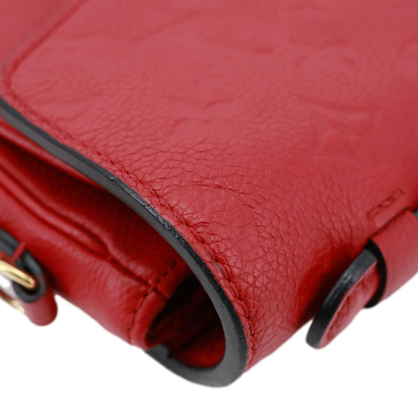 LOUIS VUITTON Metis Pochette Empreinte Leather Crossbody Bag Red