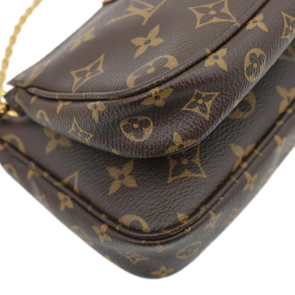 LOUIS VUITTON Multi Pochette Accessoires Monogram Canvas Crossbody Bag Brown