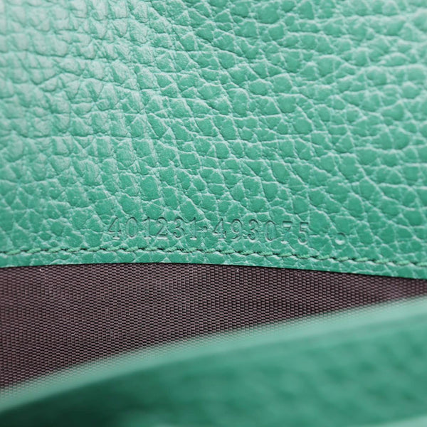 GUCCI Dionysus Crystal Mini Dollar Calfskin Leather Crossbody Bag Green 401231