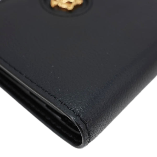 VERSACE La Medusa Small Leather Wallet Black