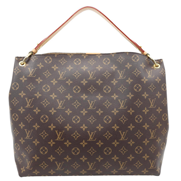 LOUIS VUITTON Graceful MM Monogram Canvas Shoulder Bag Brown