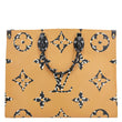 LOUIS VUITTON Onthego Jungle GM Giant Monogram Canvas Tote Shoulder Bag White