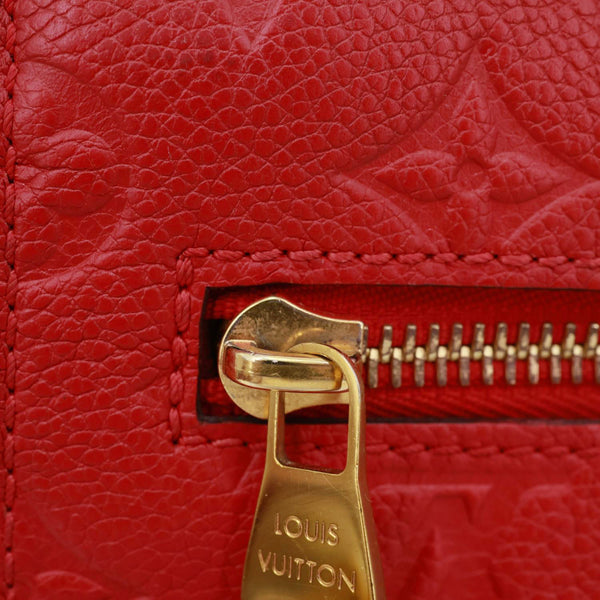 LOUIS VUITTON Metis Pochette Empreinte Leather Crossbody Bag Red