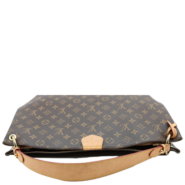 LOUIS VUITTON Graceful MM Monogram Canvas Shoulder Bag Brown
