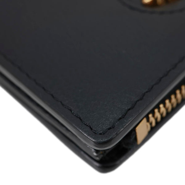 VERSACE La Medusa Small Leather Wallet Black