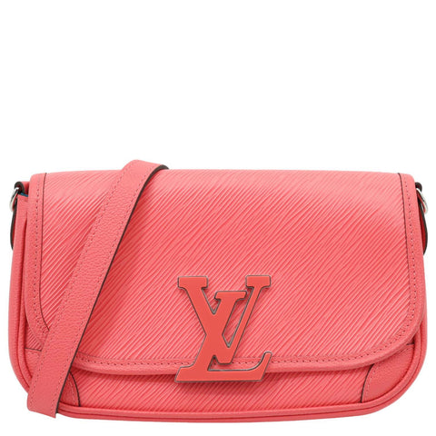 LOUIS VUITTON Buci Epi Leather Shoulder Bag Pink