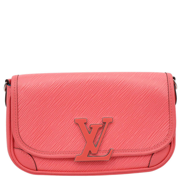 LOUIS VUITTON Buci Epi Leather Shoulder Bag Pink