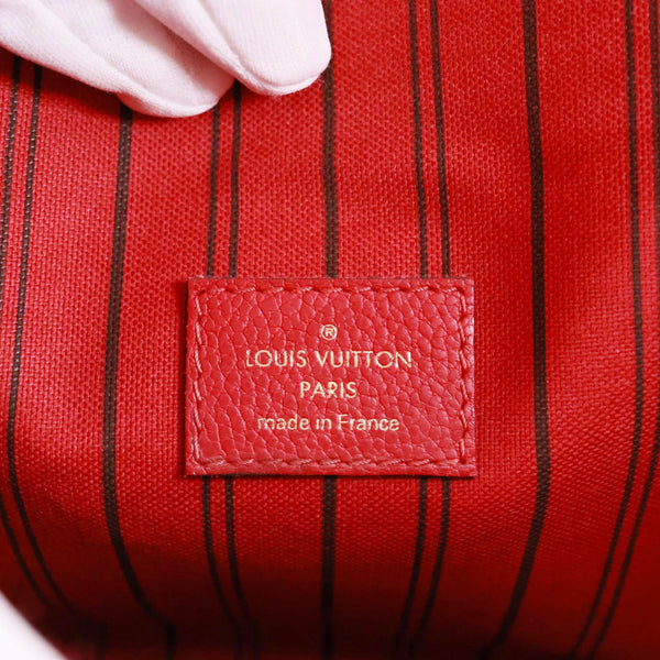 LOUIS VUITTON Metis Pochette Empreinte Leather Crossbody Bag Red