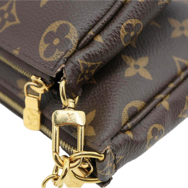 LOUIS VUITTON Multi Pochette Accessoires Monogram Canvas Crossbody Bag Brown