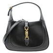 GUCCI Jackie Mini 1961 Leather Shoulder Bag Black 637091