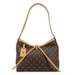 LOUIS VUITTON Carryall PM Monogram Canvas Shoulder Bag Brown