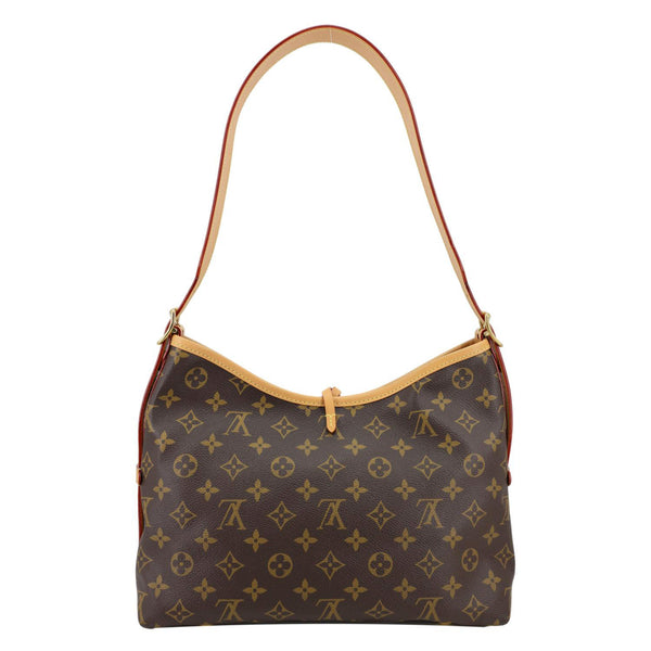 LOUIS VUITTON Carryall PM Monogram Canvas Shoulder Bag Brown