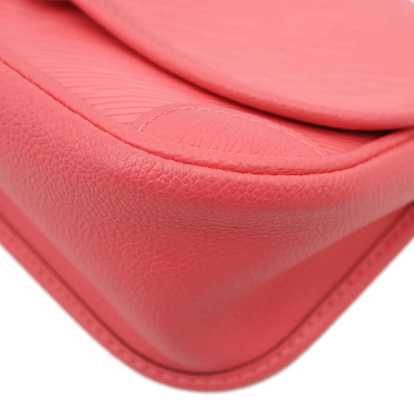LOUIS VUITTON Buci Epi Leather Shoulder Bag Pink