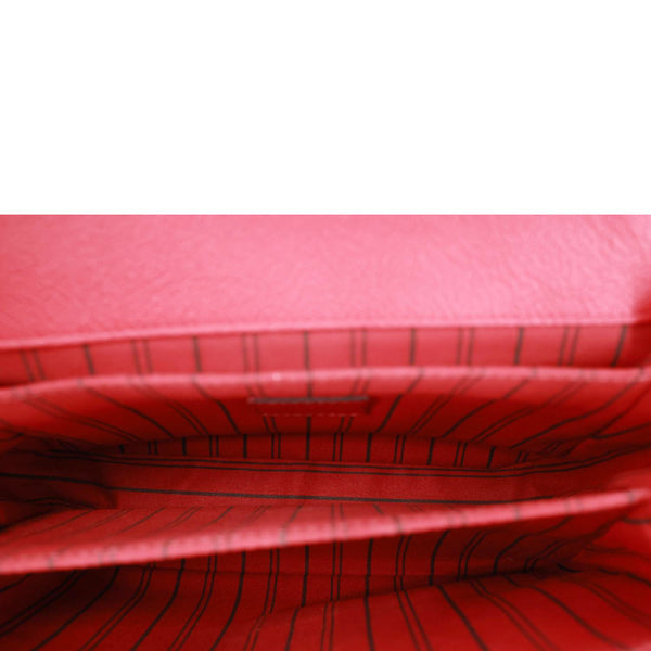 LOUIS VUITTON Metis Pochette Empreinte Leather Crossbody Bag Red