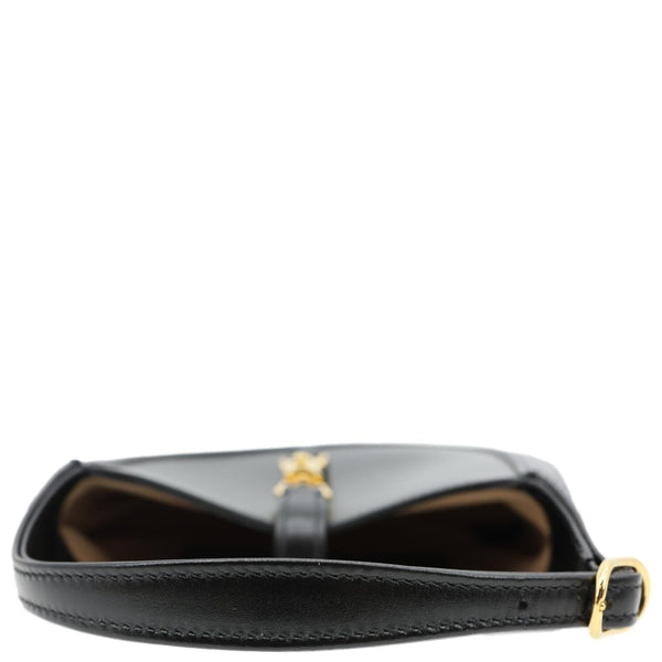GUCCI Jackie Mini 1961 Leather Shoulder Bag Black 637091