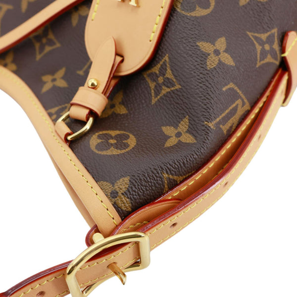 LOUIS VUITTON Carryall PM Monogram Canvas Shoulder Bag Brown