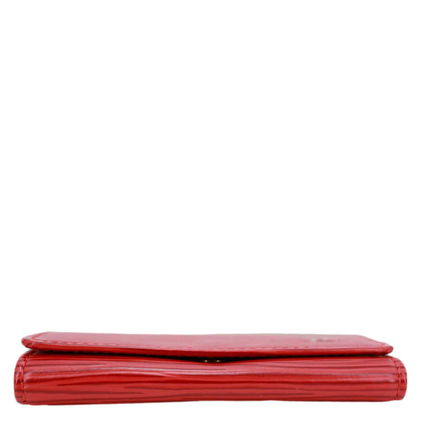 LOUIS VUITTON Epi Leather 4 Key Holder Red