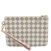 LOUIS VUITTON Damier Azur City Pouch Rose Ballerine
