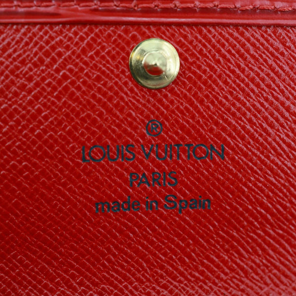 LOUIS VUITTON Epi Leather 4 Key Holder Red